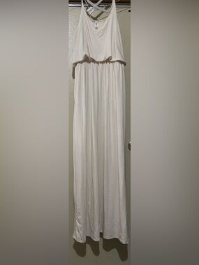 Zenana Outfitters Cream Scoop Neck Tank Top Dress